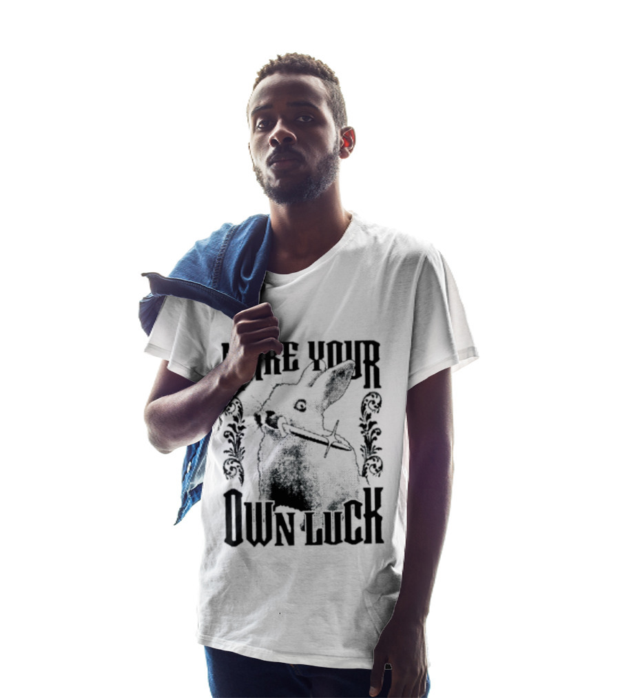 Make Your Own Luck Rabbit Knife T-Shirt