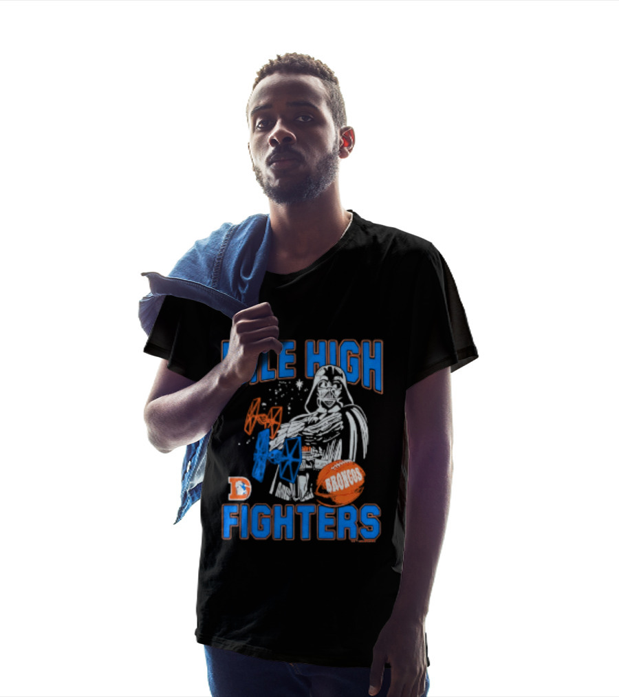 Mile High Fighters Denver Broncos Star Wars Dark Side T-Shirt