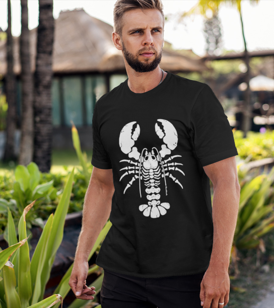 Lobstah Skeleton Halloween Lobster Bones T-Shirt