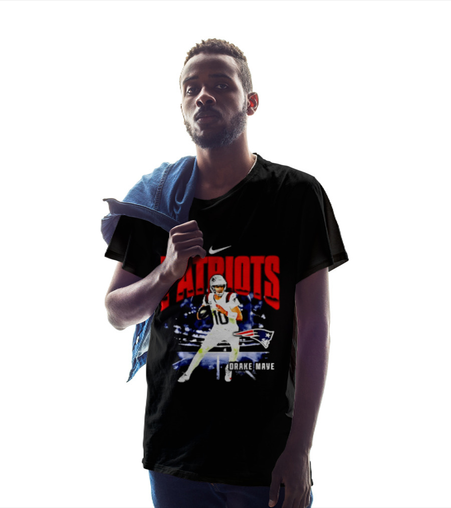 Nike Patriots Drake Maye Football Player Max90 T-Shirt