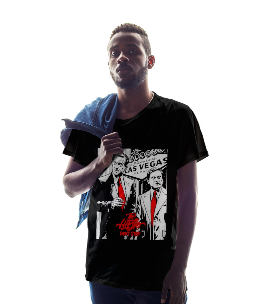 Las Vegas Casino Mobsters Red Tie T-Shirt