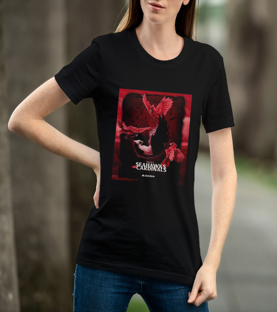 Week 2 Arizona Cardinals Vs Seattle Seahawks State Farm Stadium Glendale September 20 2026 T-Shirt