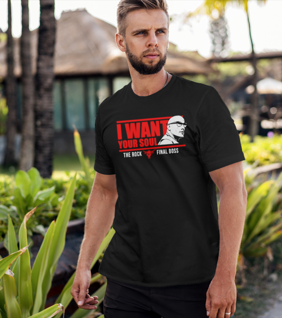 I Want Your Soul The Rock Final Boss Brahma Bull T-Shirt