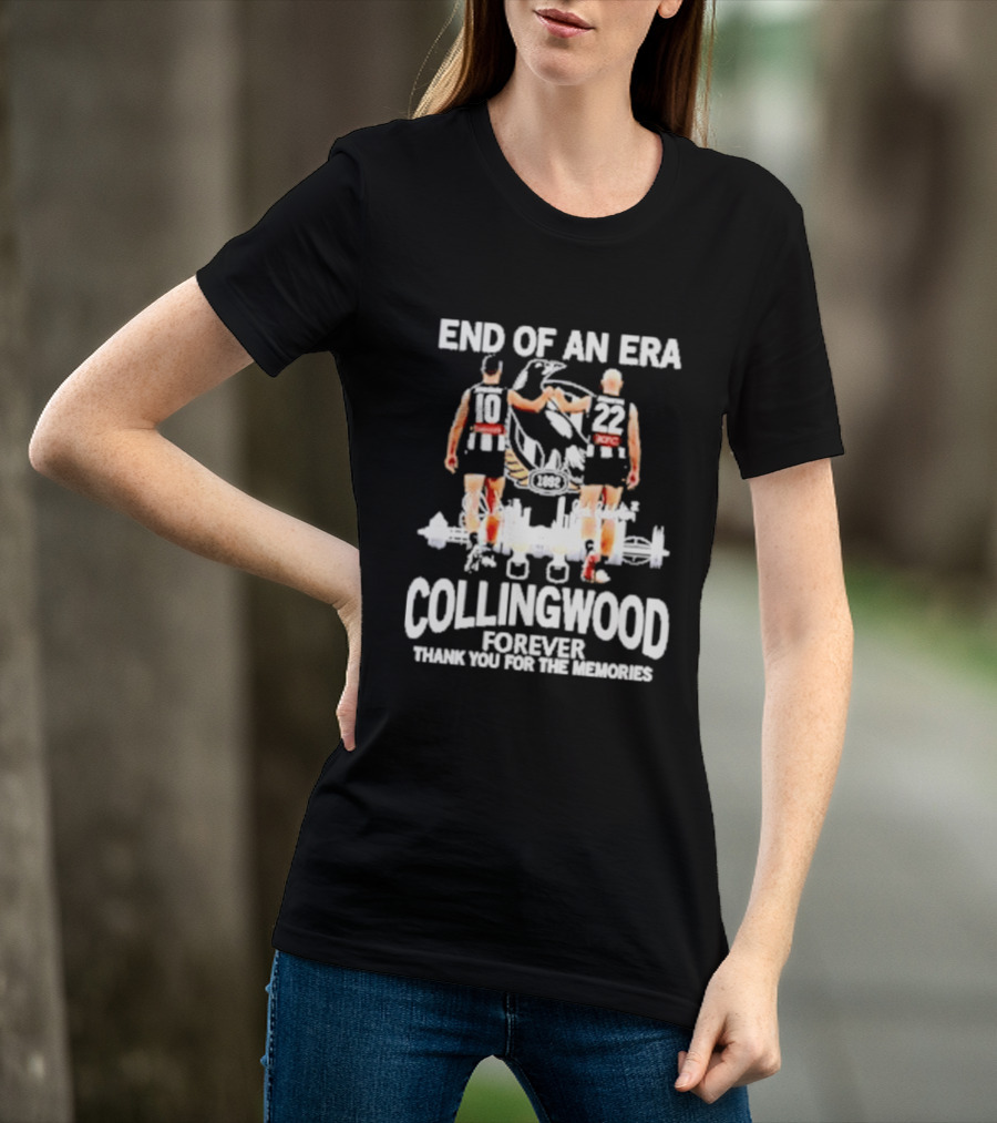 End Of An Era Collingwood Forever Thank You For The Memories T-Shirt