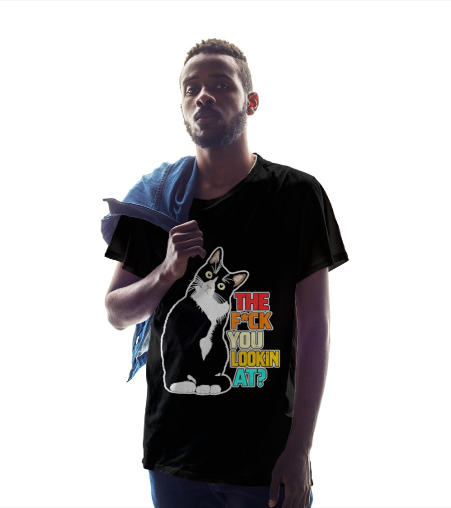 The F*ck You Lookin At Cat T-Shirt