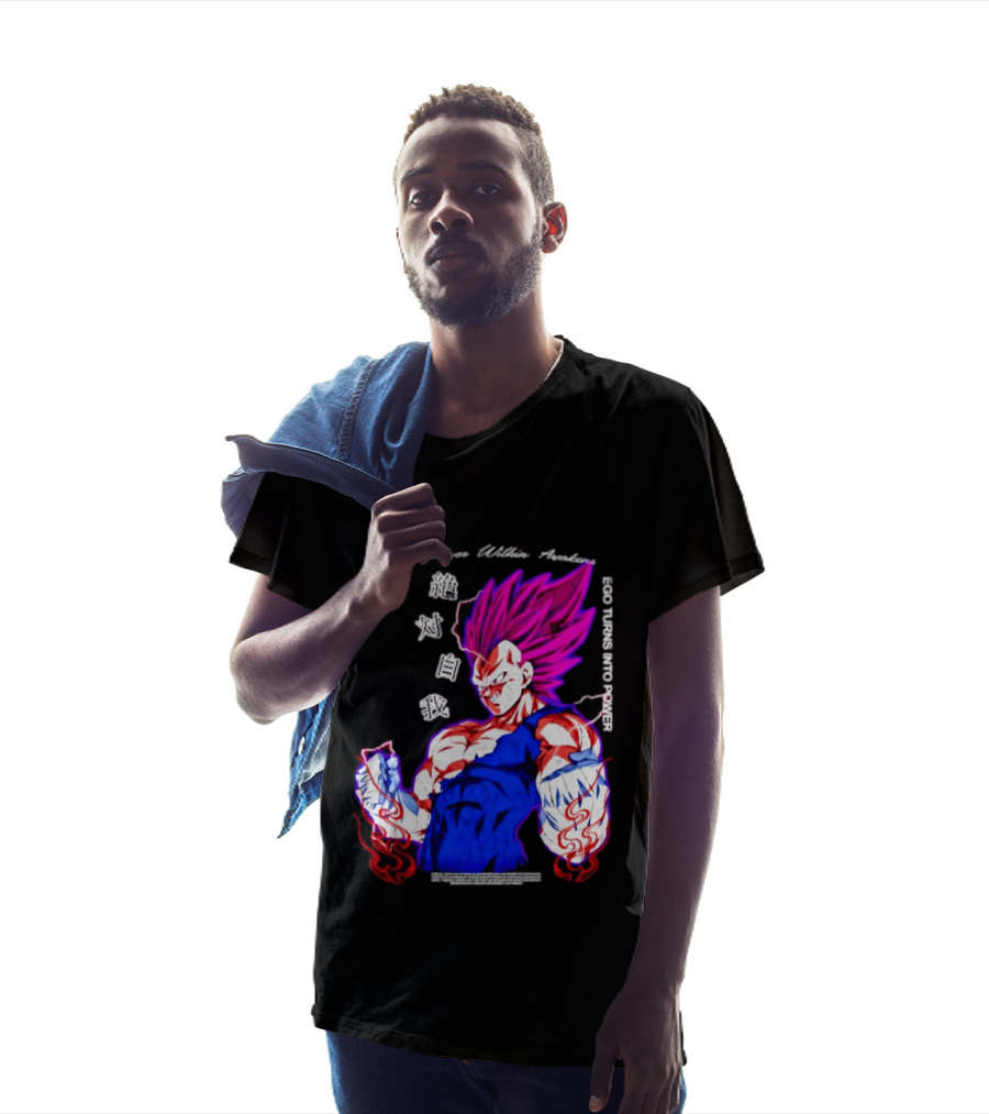The Destroyer Within Vegeta Awakens Ego Turns Into Power T-Shirt
