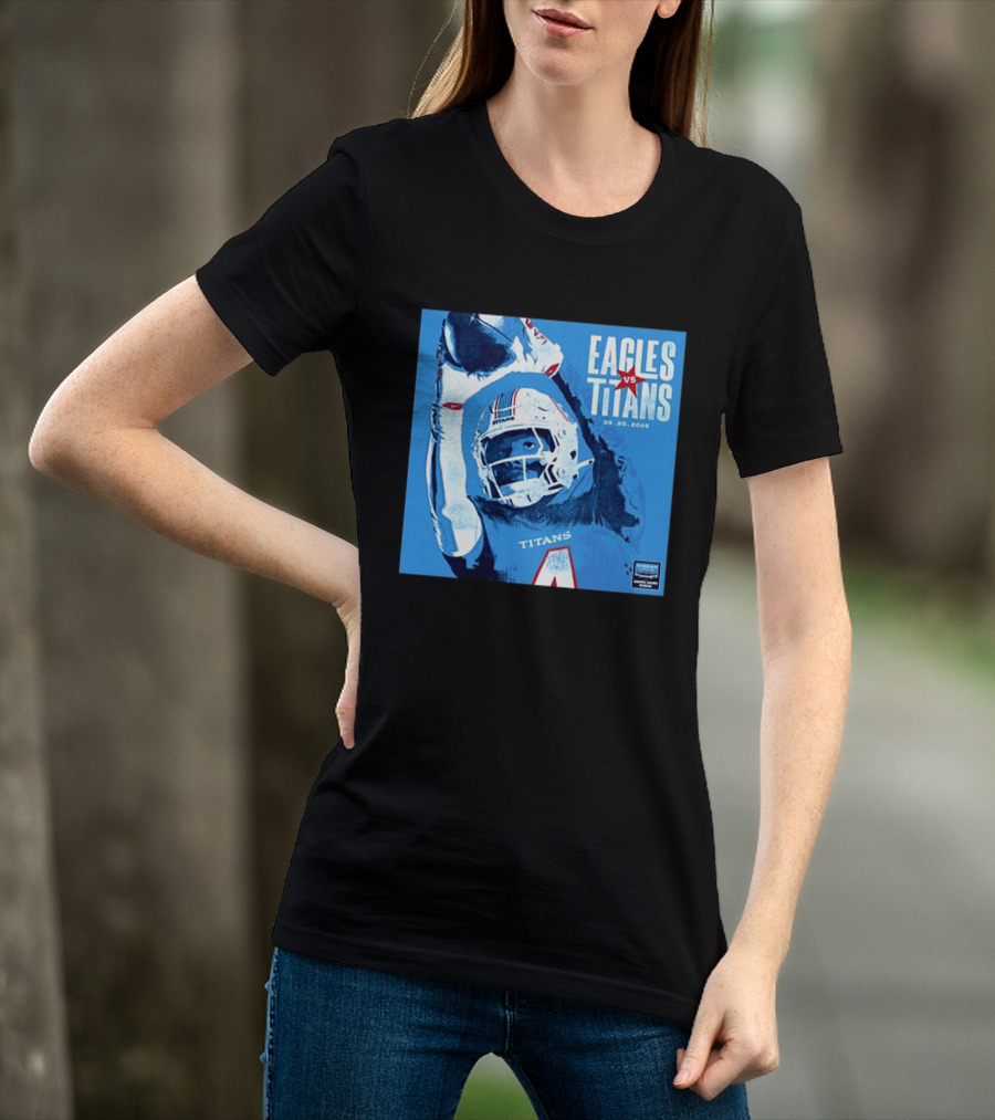 Eagles Vs Titans September 20 2026 Nissan Stadium Nashville TN T-Shirt