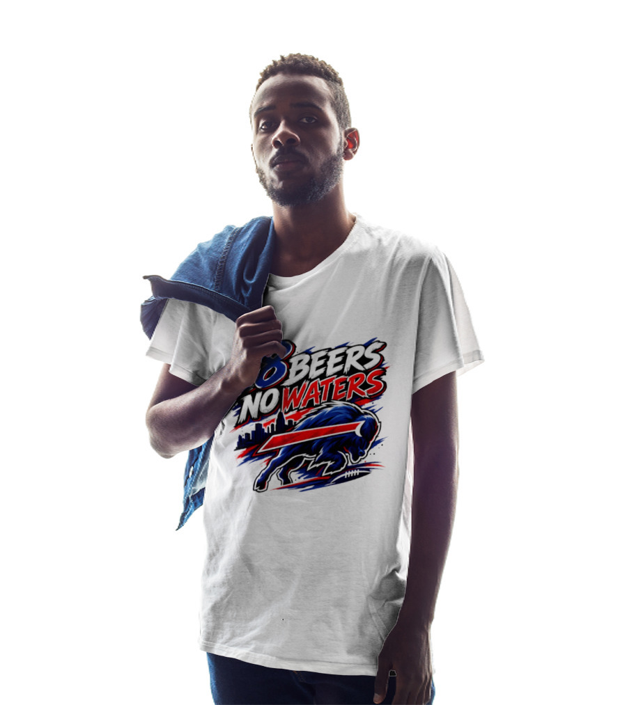 18 Beers No Waters Buffalo Bills Skyline Charging Buffalo T-Shirt