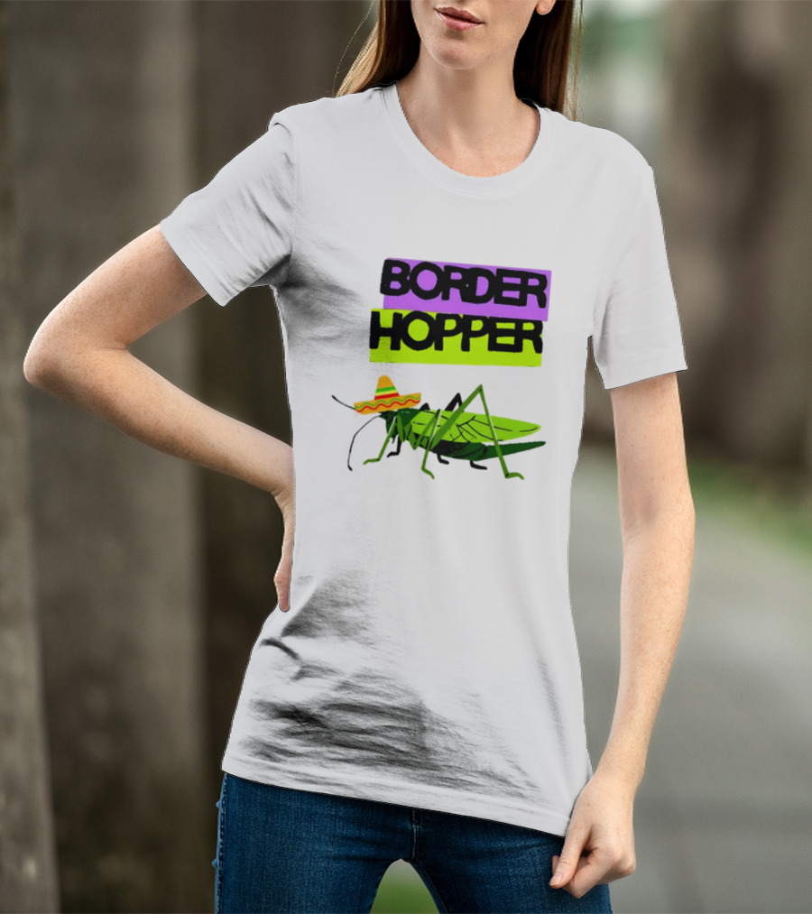 Border Hopper Sombrero Grasshopper T-Shirt