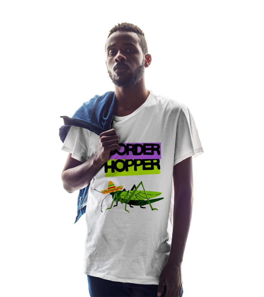 Border Hopper Sombrero Grasshopper T-Shirt
