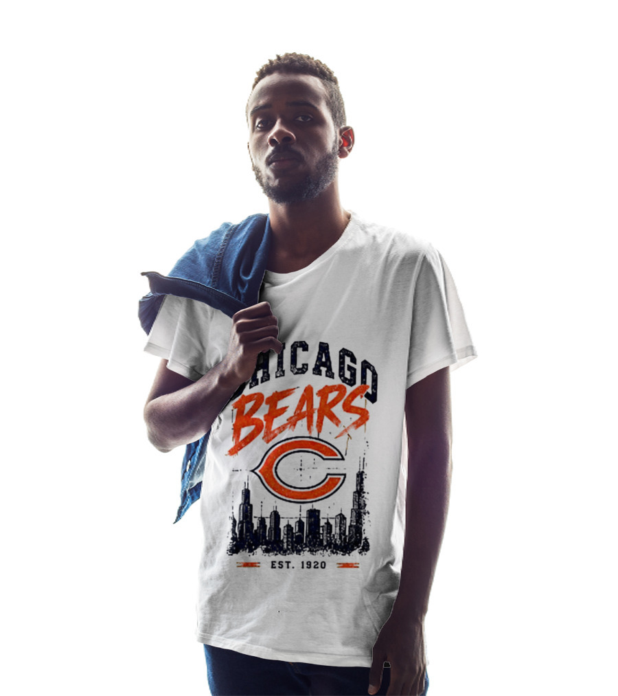 Chicago Bears Est 1920 Skyline Football City T-Shirt