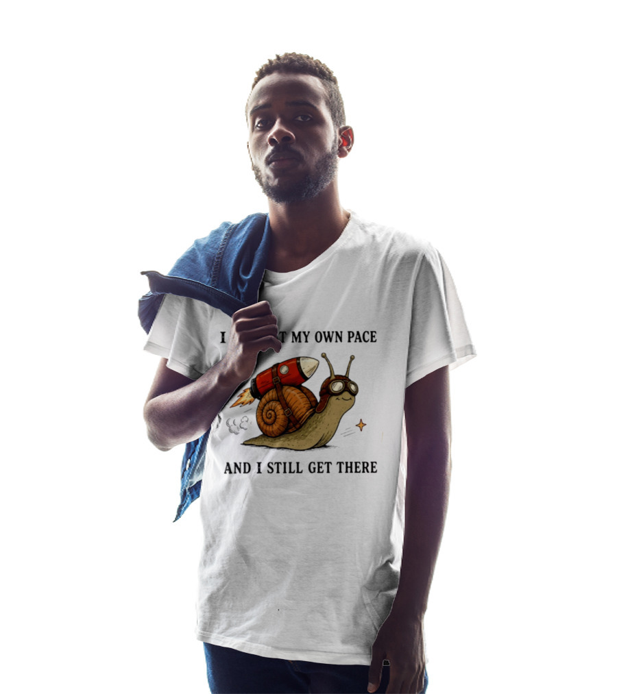 I Move At My Own Pace And I Still Get There Snail With Rocket Goggles T-Shirt