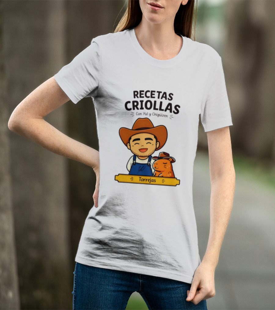 Recetas Criollas Con Yul Y Chigüizen Torrejas Vaquero Y Chigüiro T-Shirt