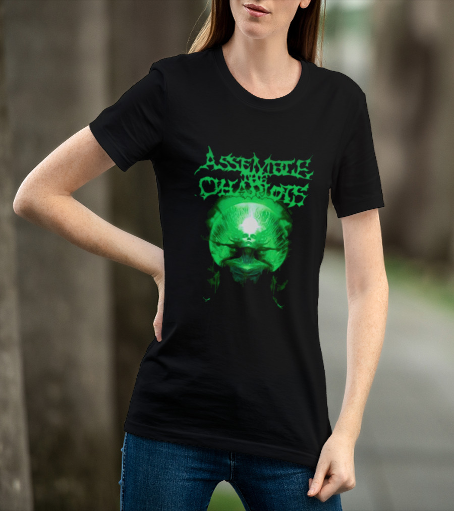 Indiemerchstore Assemble The Chariots Green Divine Glowing Entity T-Shirt