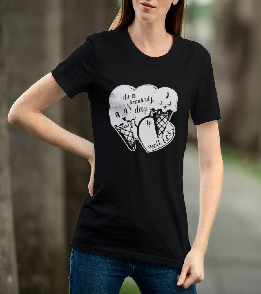 Ice Cream Cones Summer Melt Happy Day T-Shirt