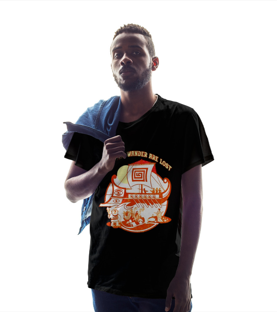 Some Who Wander Are Lost Greek Mythology Odyssey Ship T-Shirt