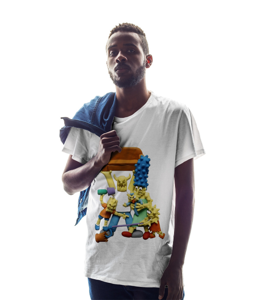 Couch Gag Sculpted Family Chaos Iconic Animation T-Shirt