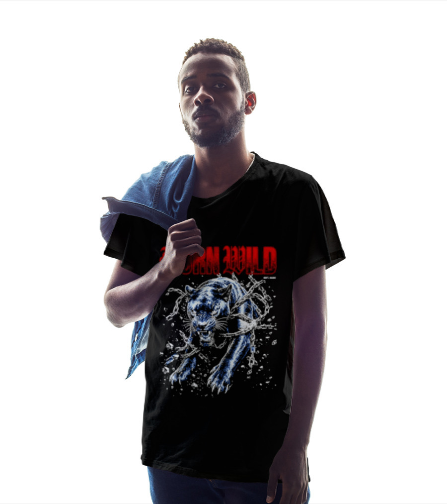 Born Wild Panther Urban Streetwear Athletic Supply T-Shirt