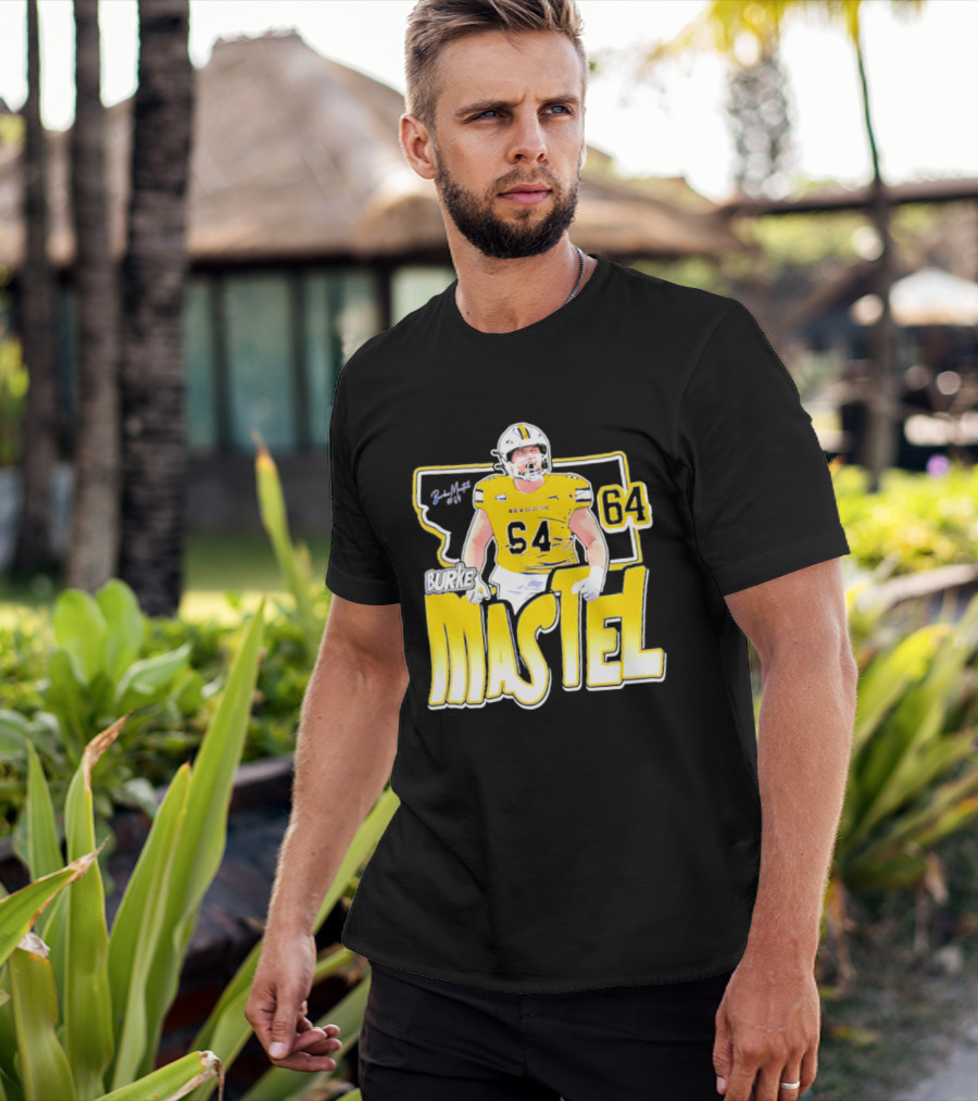Burke Mastel 2026 Montana State Bobcats Player 64 Caricature T-Shirt