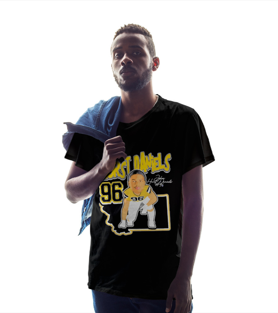 Montana State Bobcats 2026 Hurst Daniels 96 Player Caricature T-Shirt