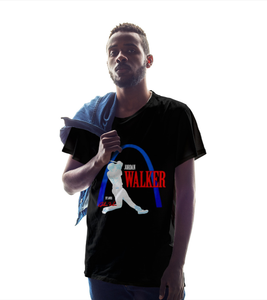 Jordan Walker St Louis Cardinals Gateway Arch Baseball Player T-Shirt