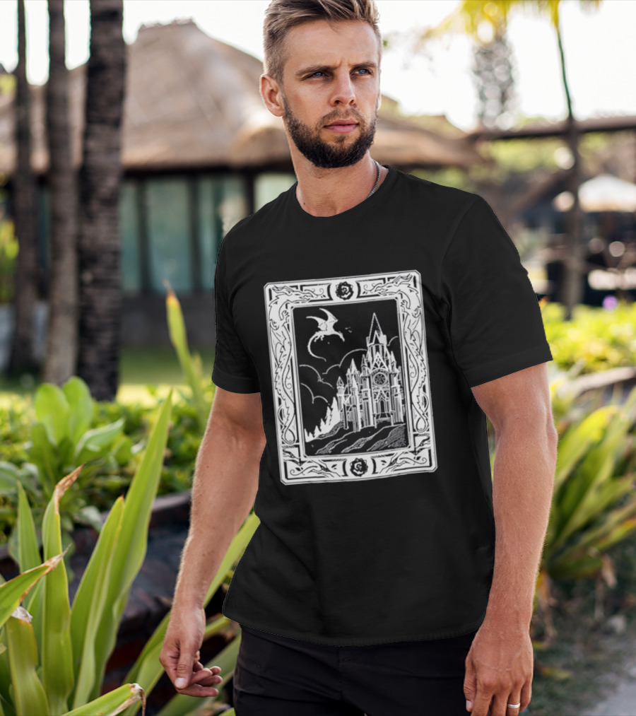 GeminiTay Castle Dragon Gothic Fantasy T-Shirt