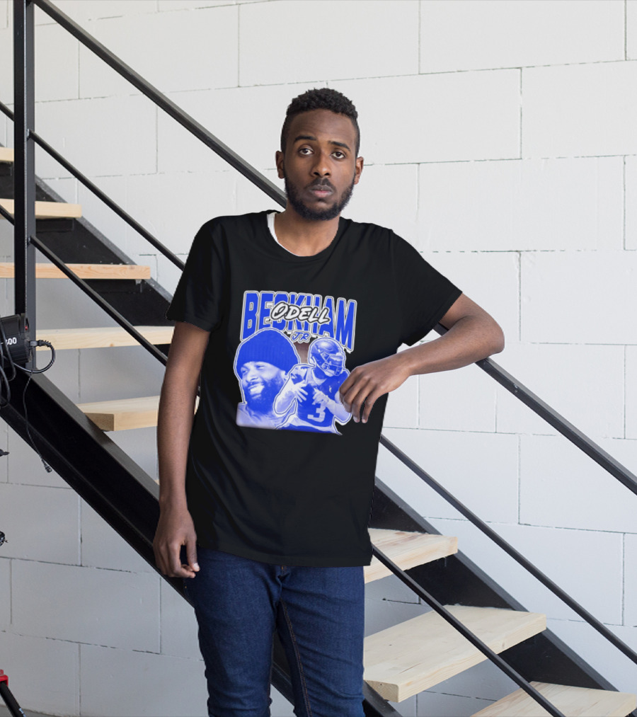 Odell Beckham Jr New York Giants Beckham JR Football Helmets Sports T-Shirt