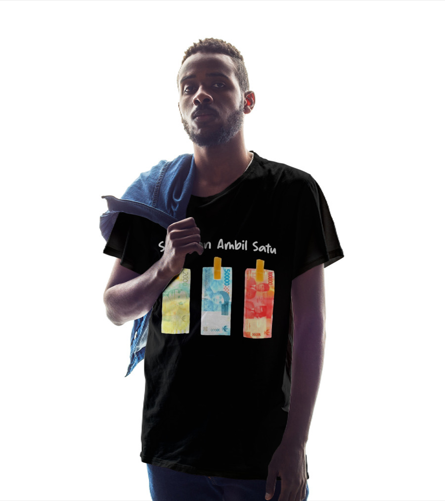 Silahkan Ambil Satu Please Take One Indonesian Rupiah Currency T-Shirt