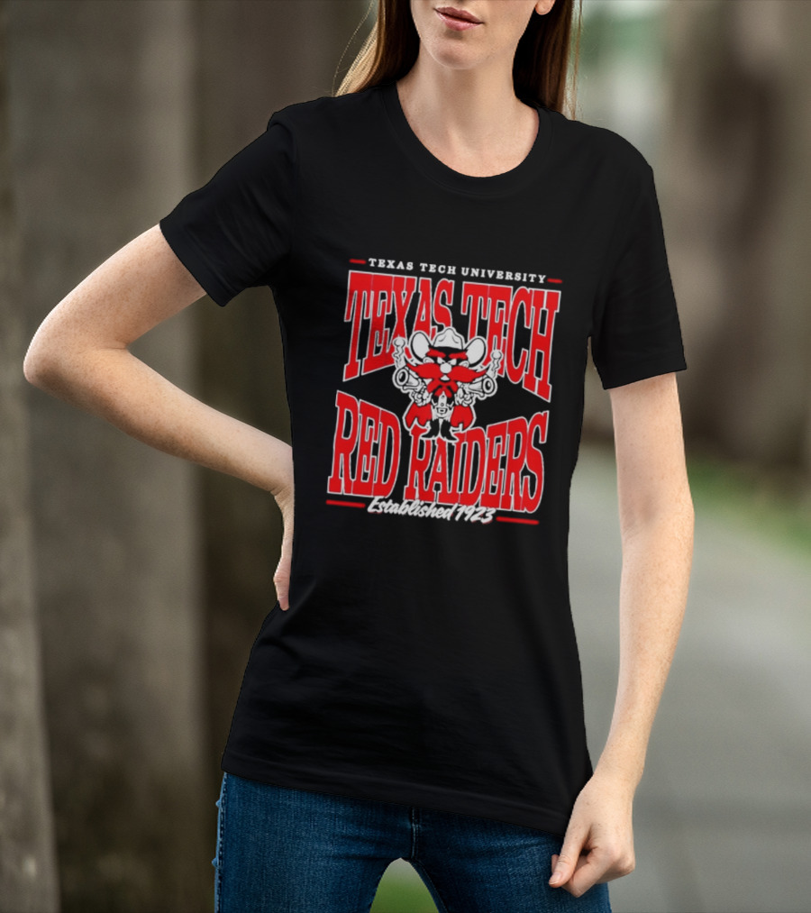 Texas Tech University Red Raiders Guns Up Texas Tech Red Raiders Established 1923 T-Shirt