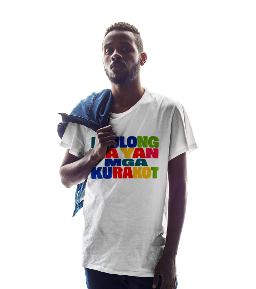 Ikulong Na Yan Mga Kurakot Colorful Block Letter T-Shirt