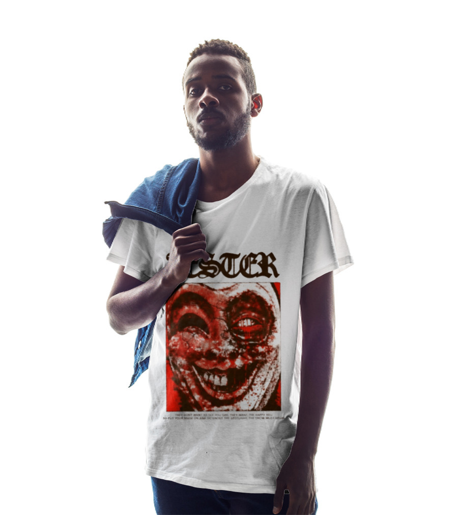 Jester Creepy Clown Help They Want The Happy You T-Shirt