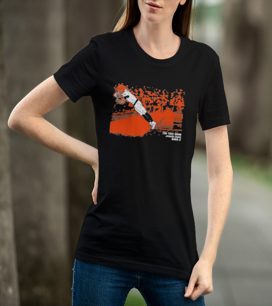 Ja'Marr Chase Ten Toes Down Touchdown Catch T-Shirt