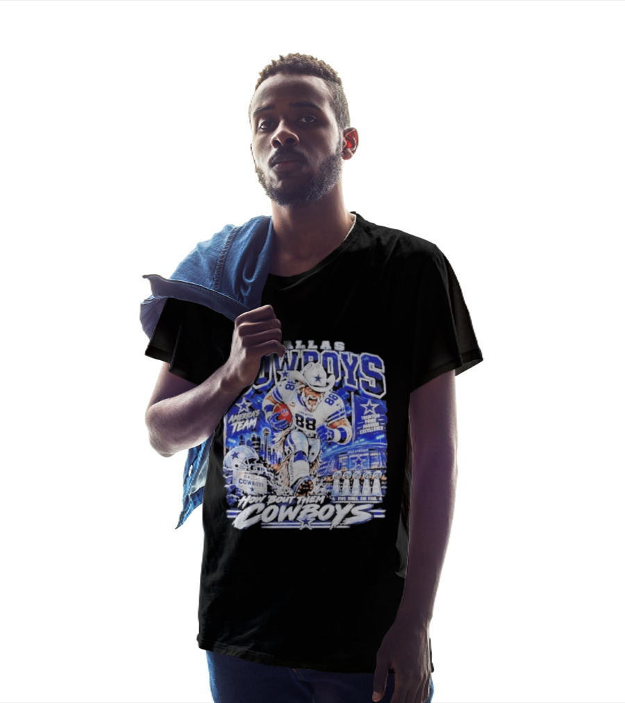 Dallas Cowboys America's Team How 'Bout Them Cowboys Five Rings One Goal Excellence T-Shirt