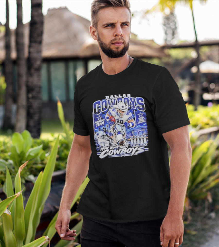 Dallas Cowboys America's Team How 'Bout Them Cowboys Five Rings One Goal Excellence T-Shirt