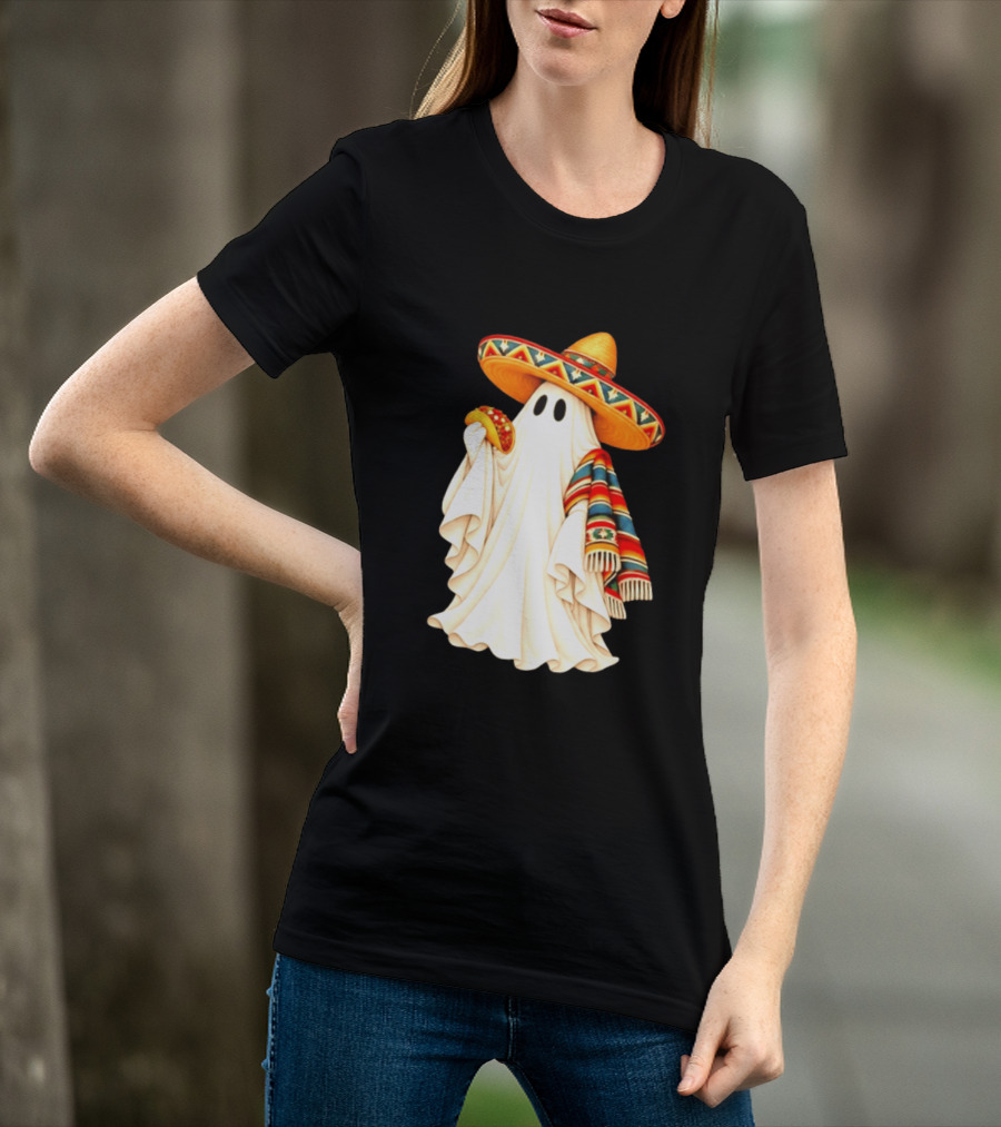 Me Ghosta Tacos Halloween Sombrero Ghost 2026 T-Shirt