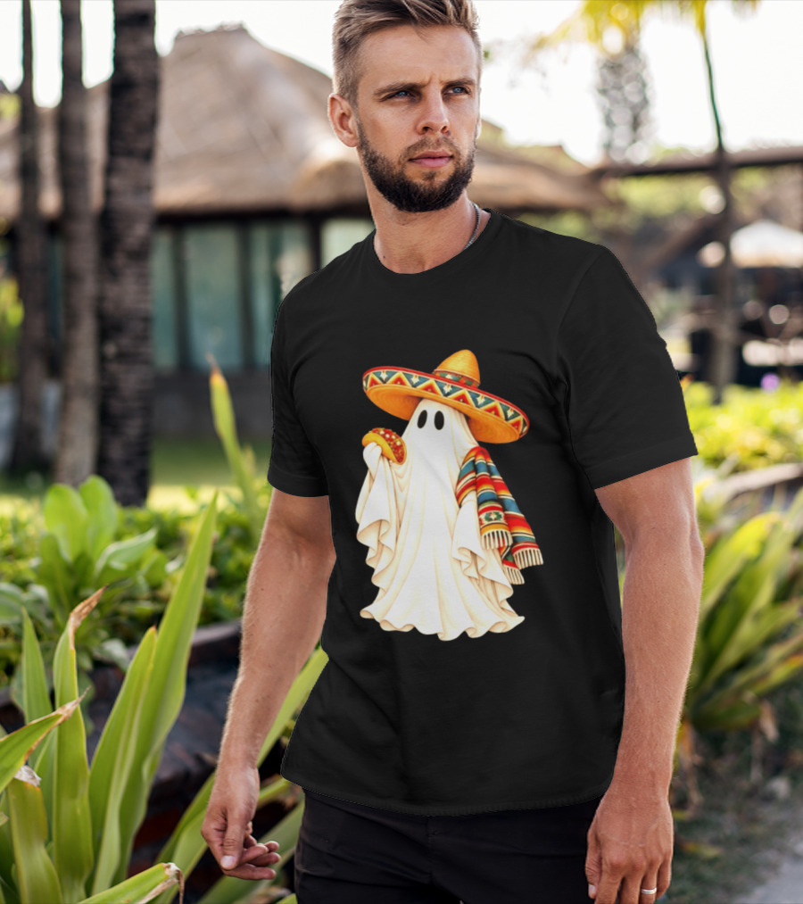 Me Ghosta Tacos Halloween Sombrero Ghost 2026 T-Shirt