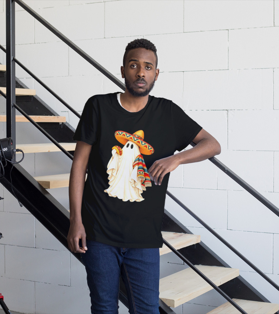 Me Ghosta Tacos Halloween Sombrero Ghost 2026 T-Shirt