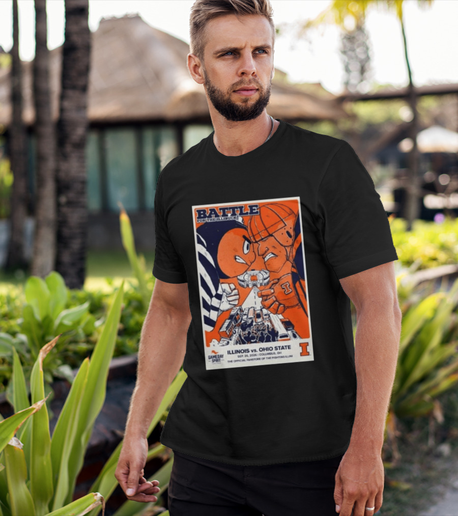Battle For The Illibuck Illinois Vs. Ohio State Football 09.26.2026 Columbus OH Gameday Spirit T-Shirt