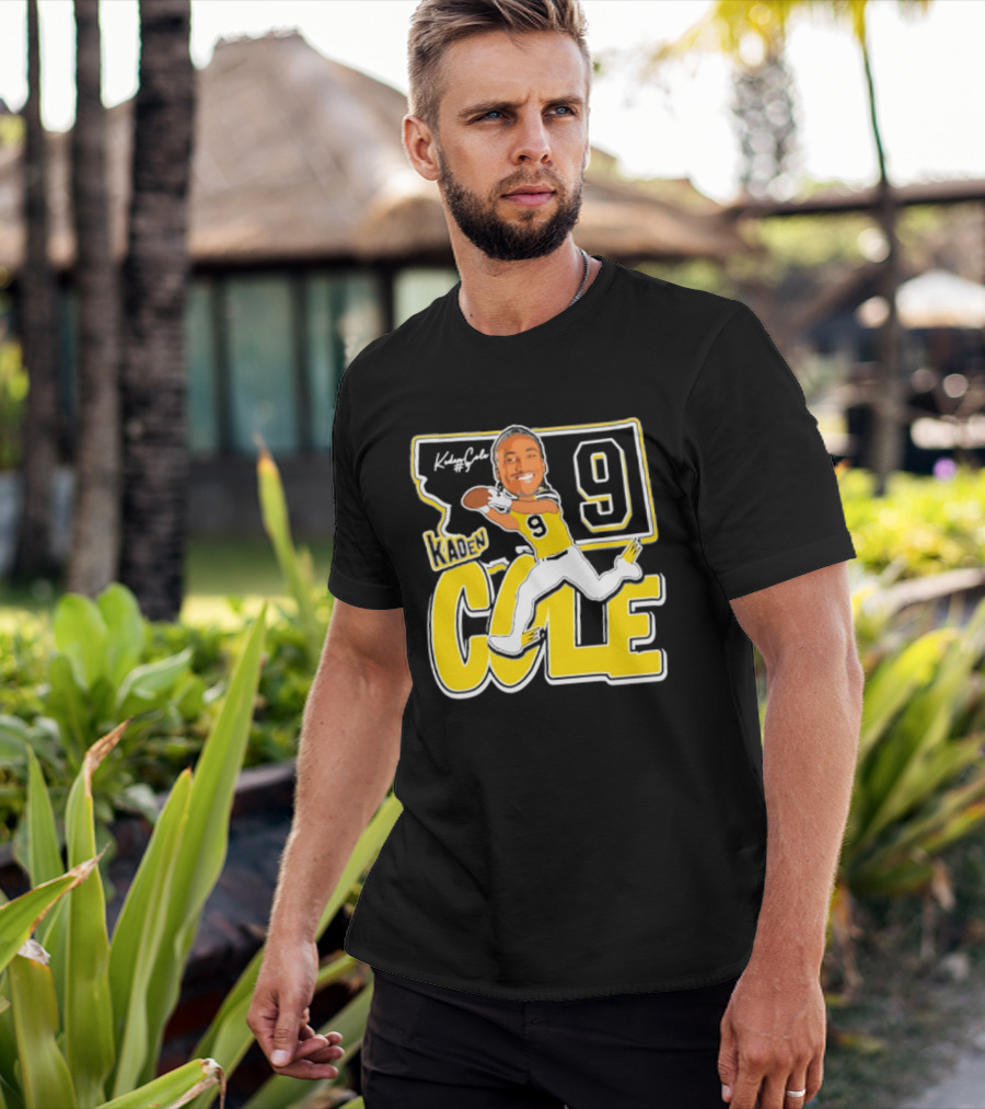 Kaden Cole Montana State Bobcats Player 2026 Caricature Number 9 T-Shirt