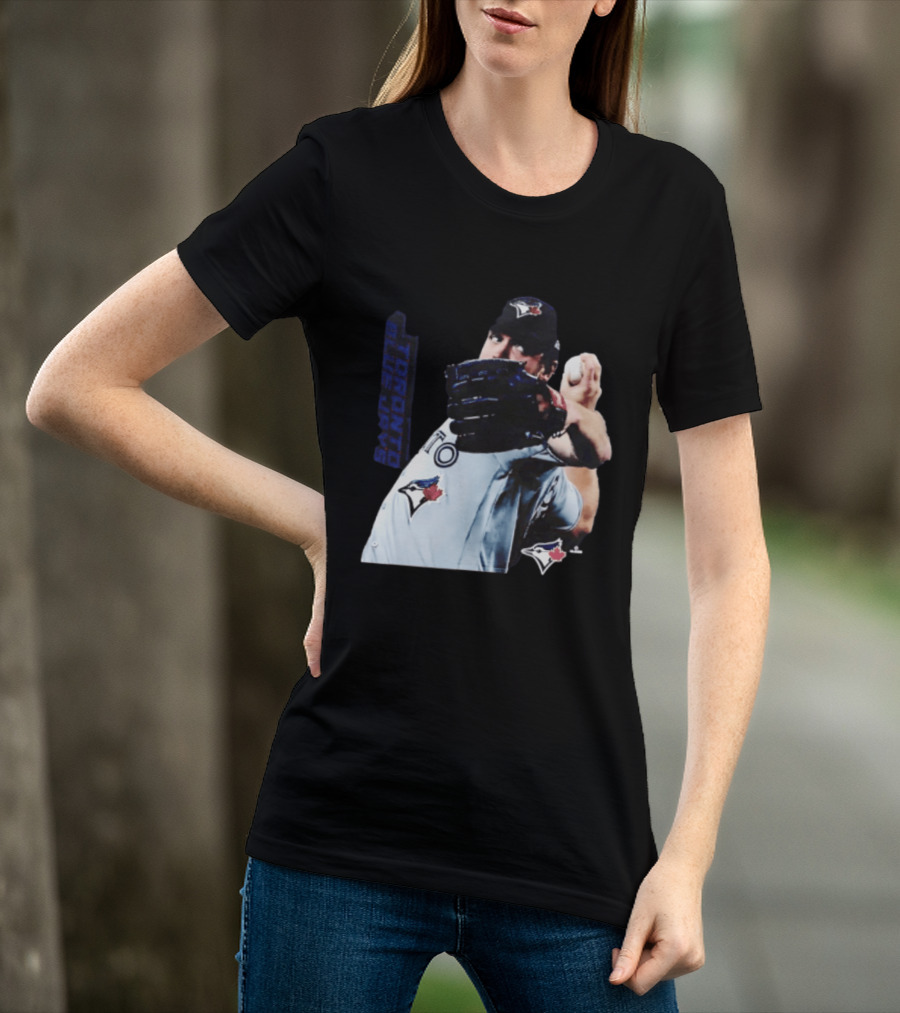 Trey Yesavage Toronto Blue Jays MLB Player Pitching Action T-Shirt