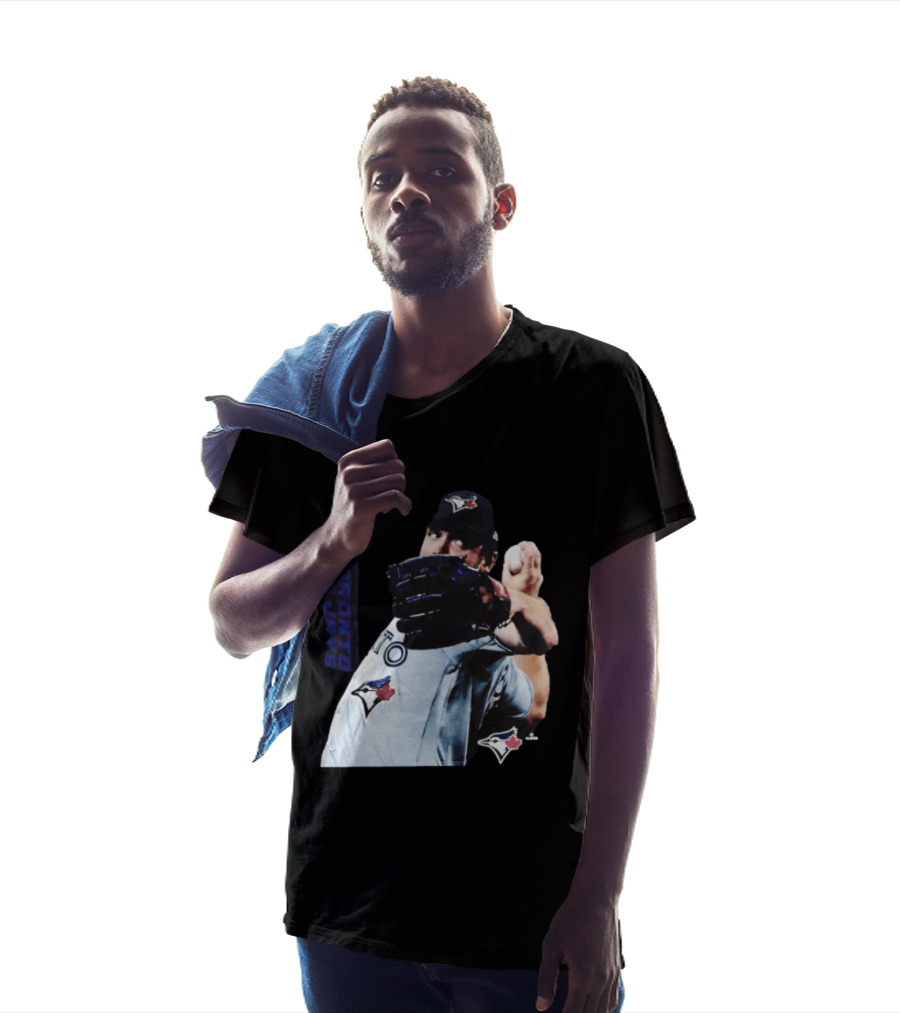 Trey Yesavage Toronto Blue Jays MLB Player Pitching Action T-Shirt