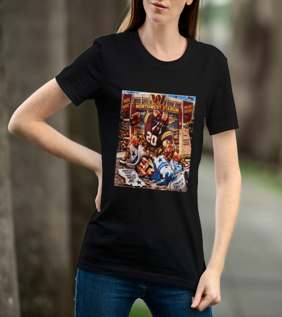 Washington Hogs Northwest Stadium Dallas Rivalry Clash Mascot Showdown T-Shirt