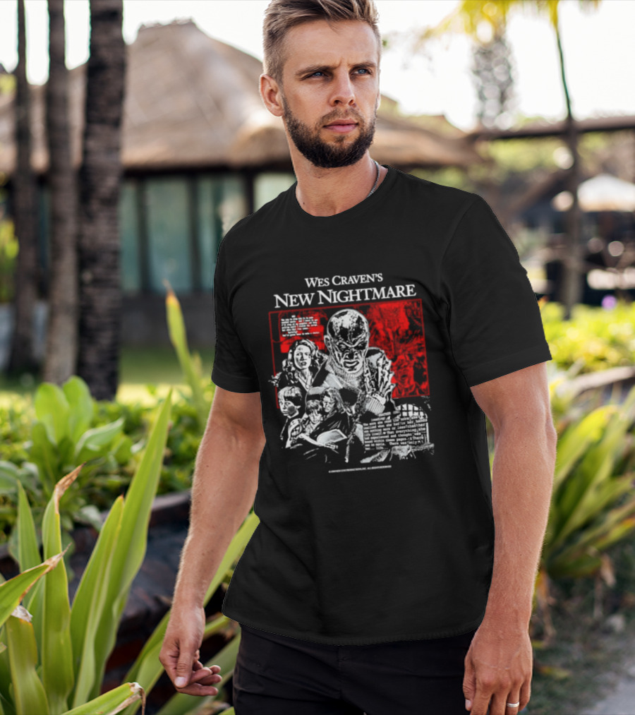 Wes Craven's New Nightmare Freddy Krueger Iconic Horror Movie T-Shirt