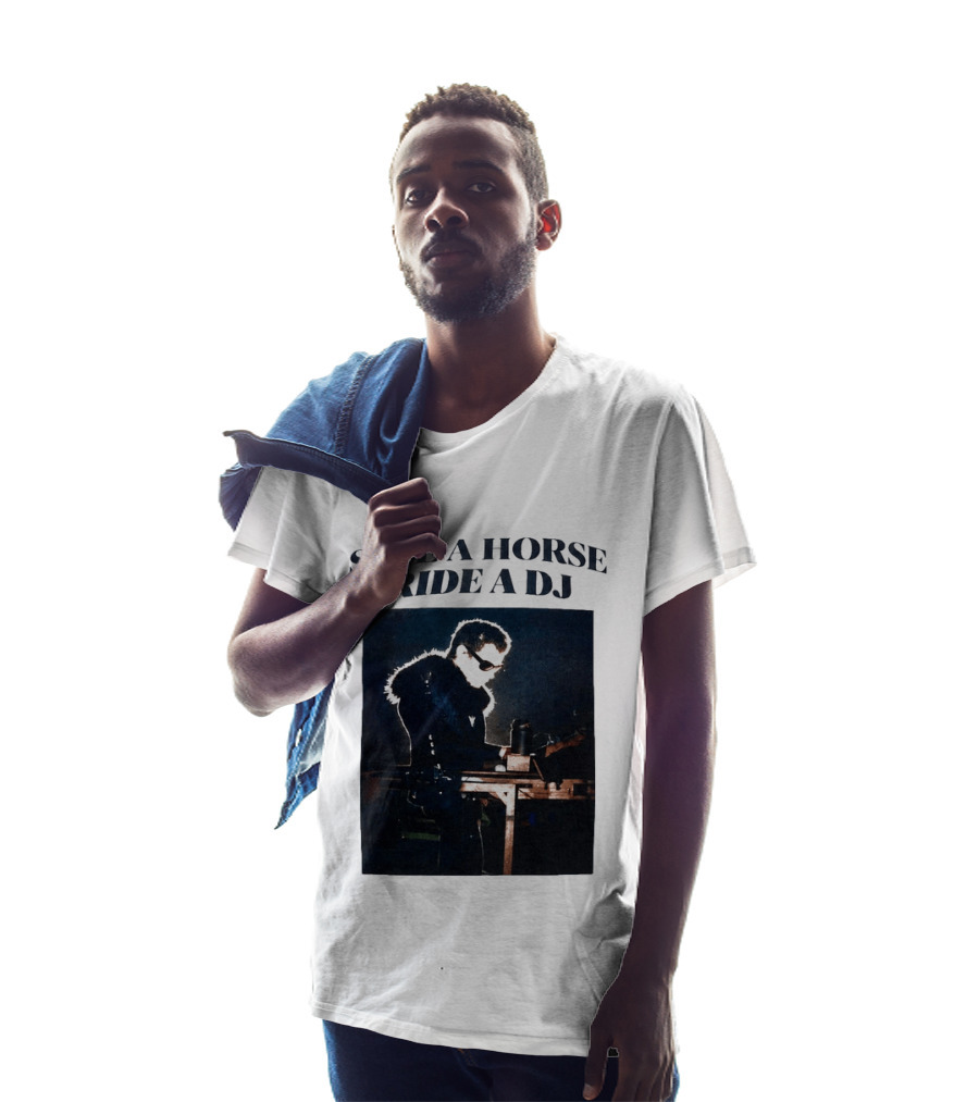 Save A Horse Ride A DJ Musician With Equipment And Sunglasses T-Shirt