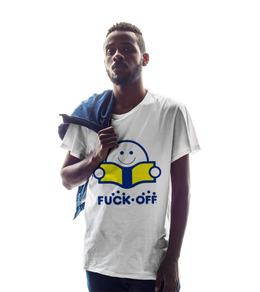 Smiley Face Fuck Off Reading Book Sarcastic T-Shirt