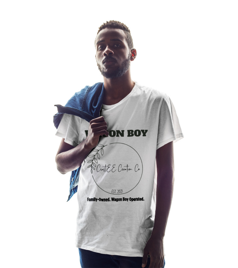 Wagon Boy CraftEE Custom Co Family Owned Est 2021 Operated T-Shirt