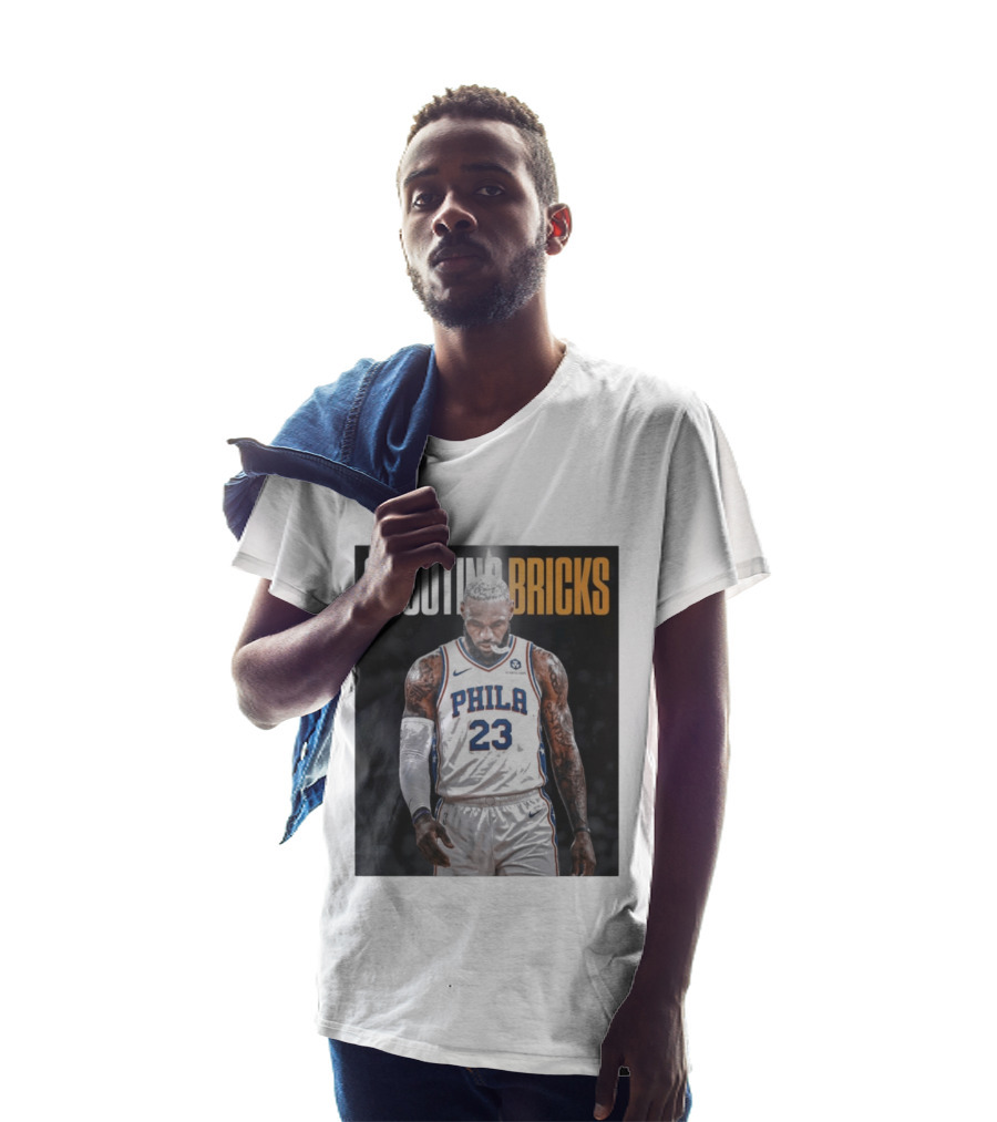 Shooting Bricks LeBron 23 Philly Basketball Meme T-Shirt