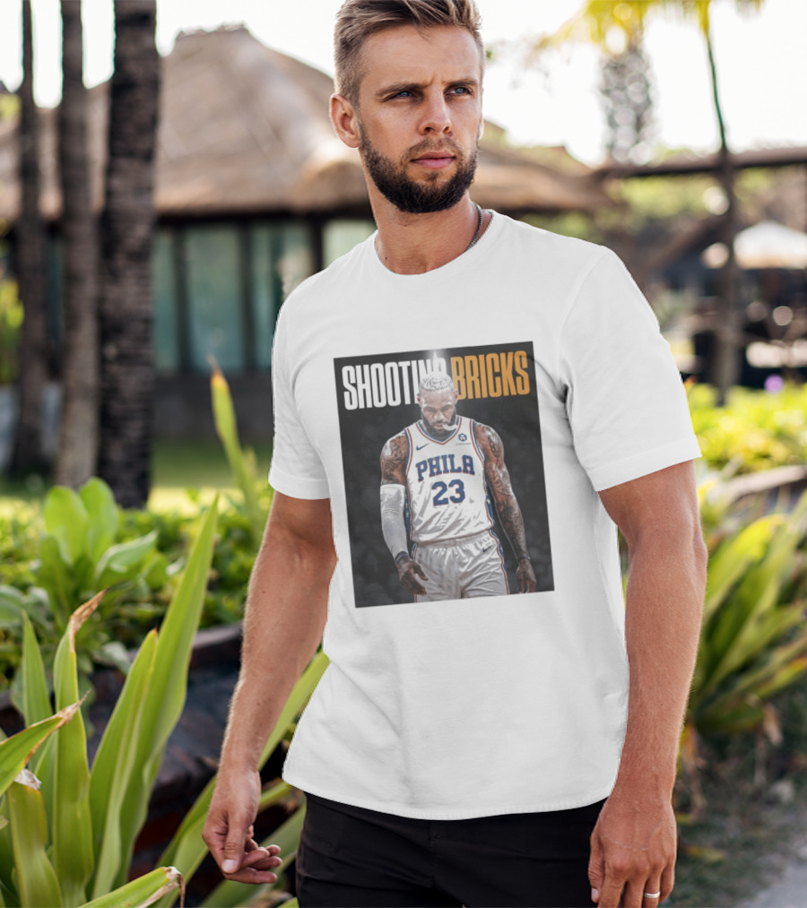 Shooting Bricks LeBron 23 Philly Basketball Meme T-Shirt