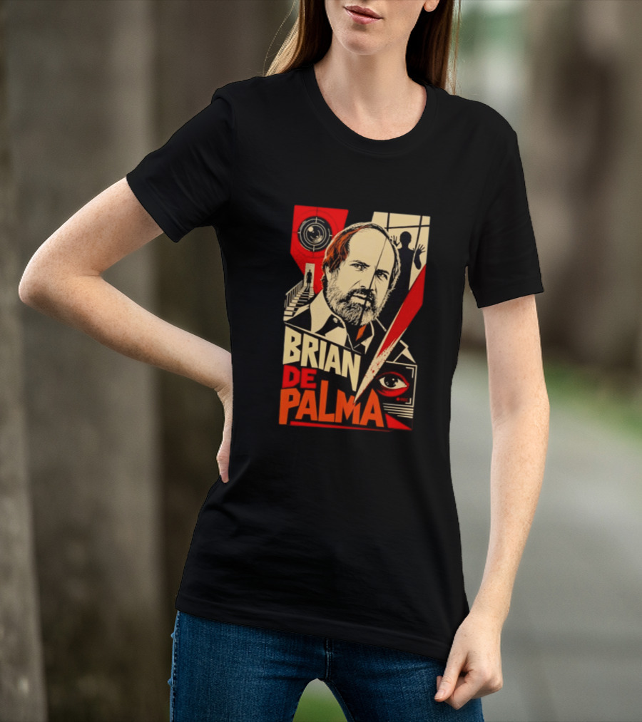 Brian De Palma The Camera Never Tells The Whole Truth Retro Film Noir T-Shirt