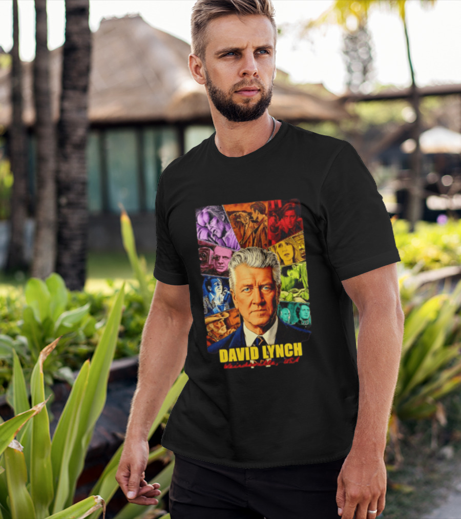 David Lynch Weirdsville USA Iconic Characters Collage T-Shirt